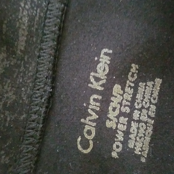 Calvin Klein womens power stretch pants graphite print - Picture 7 of 8